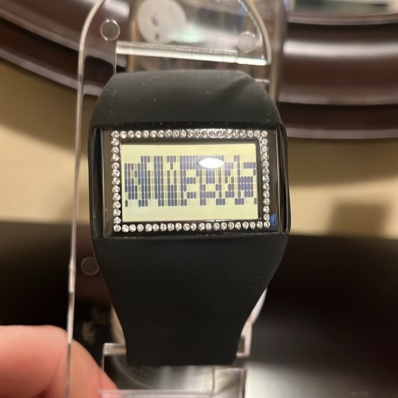 NWT ODM black with cz face digital with new battery - Picture 3 of 6